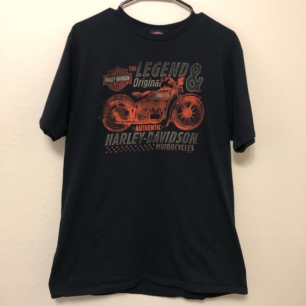 Harley-Davidson Men's Black Legend Original River City Graphic T-Shirt Sz Large